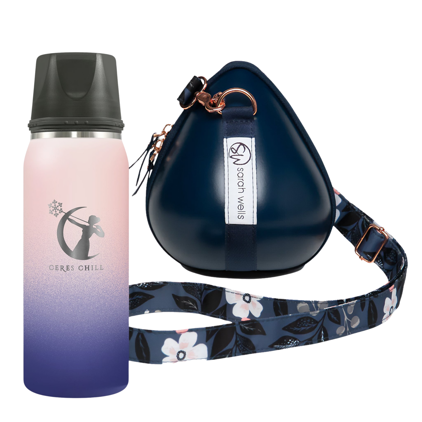 Milkwear® Pump Bag- Sarah Wells x Ceres Chill (Navy/Floral)
