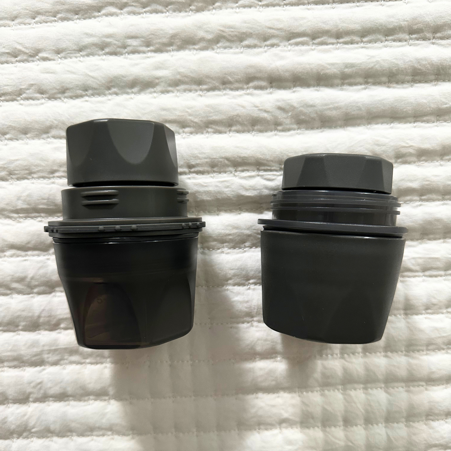 Replacement breast pump bottle and cap (cap, cup and connector)
