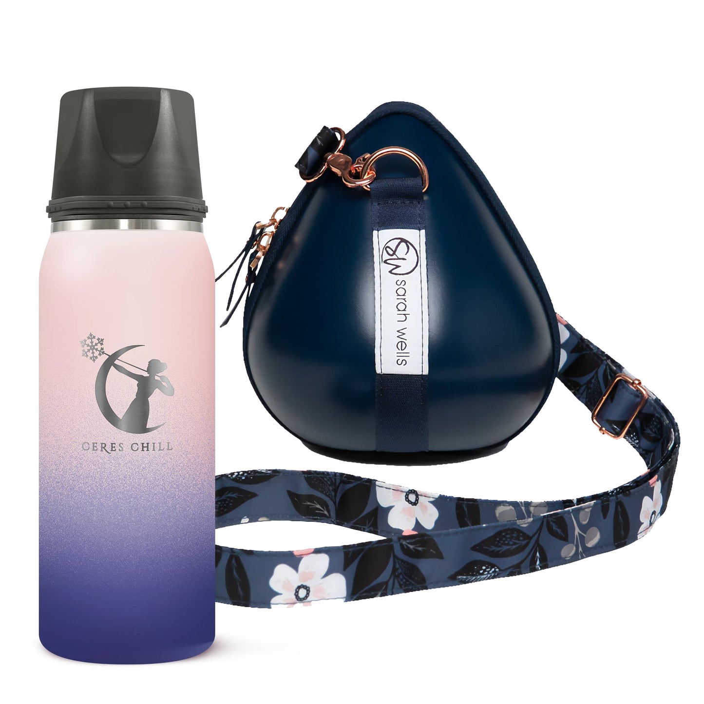 Milkwear® Pump Bag- Sarah Wells x Ceres Chill (Navy/Floral)