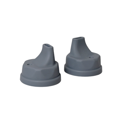 Two grey Ceres Chill silicon lids.