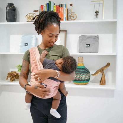 Baby K'tan Baby Carrier | Breastfeeding-Friendly | Heather Grey
