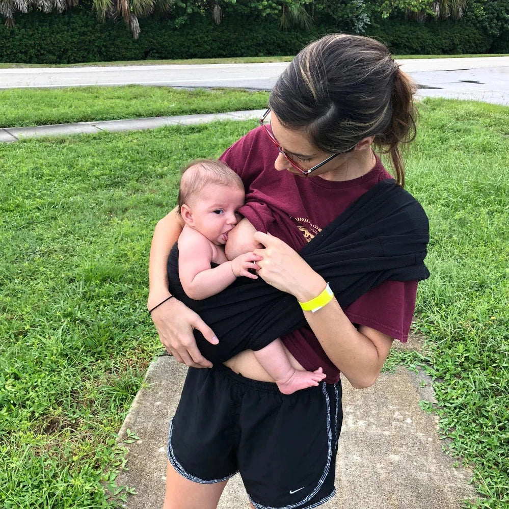 Baby K'tan Baby Carrier | Breastfeeding-Friendly | Heather Grey