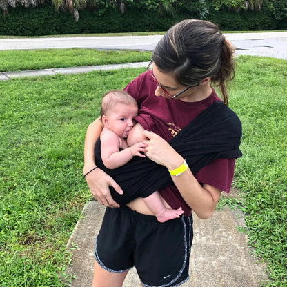 Baby K'tan Baby Carrier | Breastfeeding-Friendly | Heather Grey