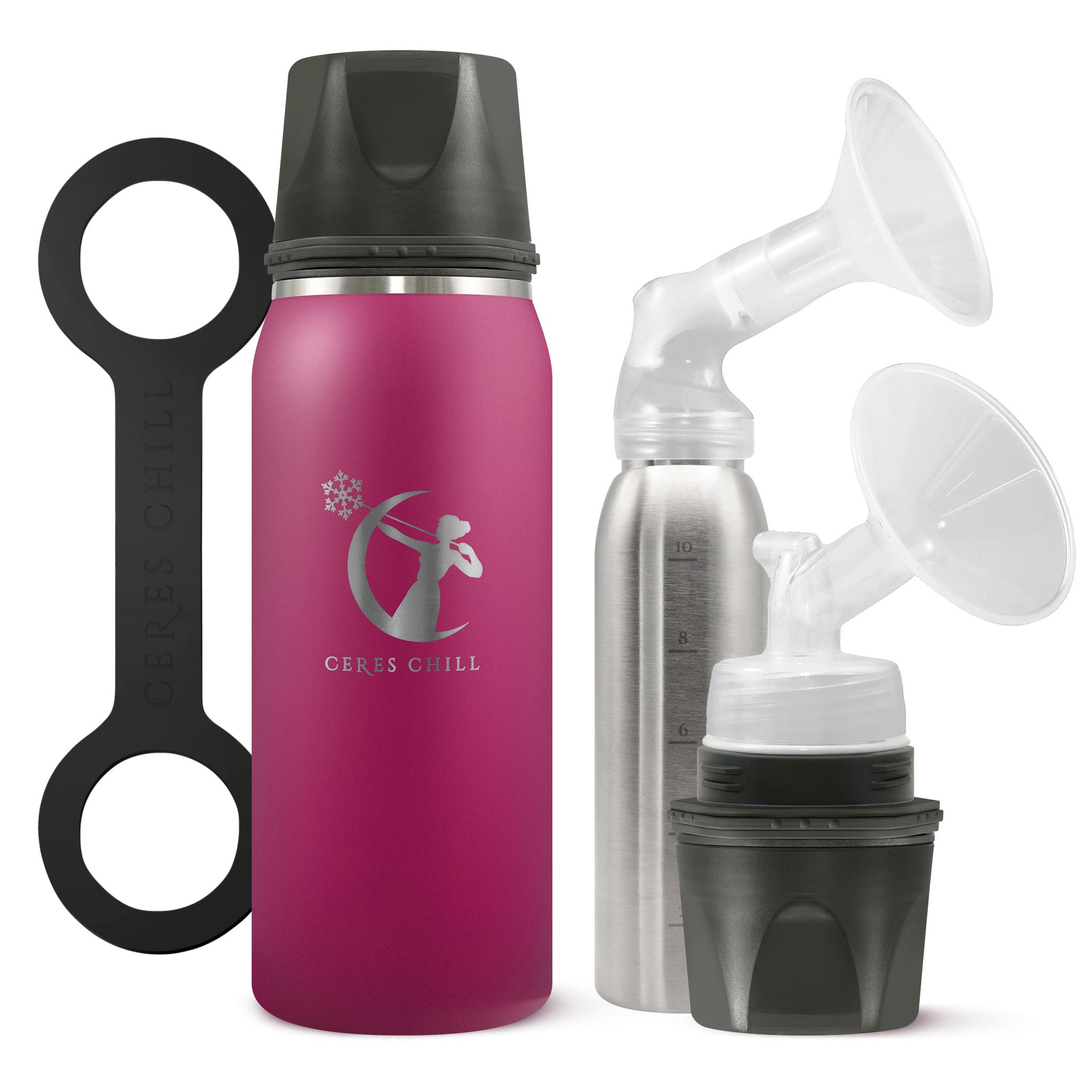 OG breastmilk chiller in plum