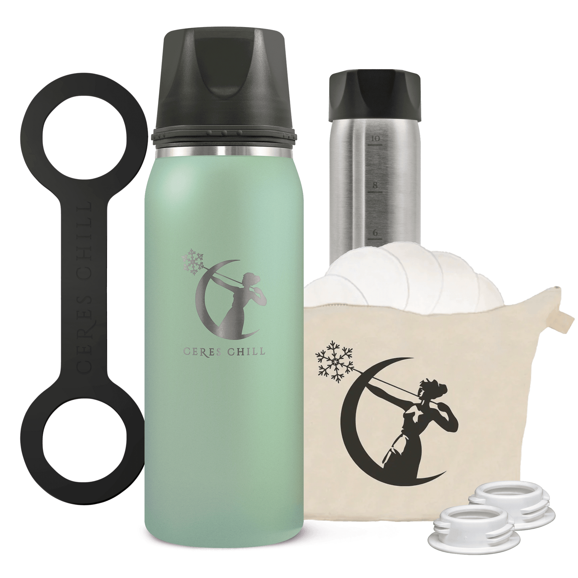breast milk cooler and breastmilk storage containers in Zen Green