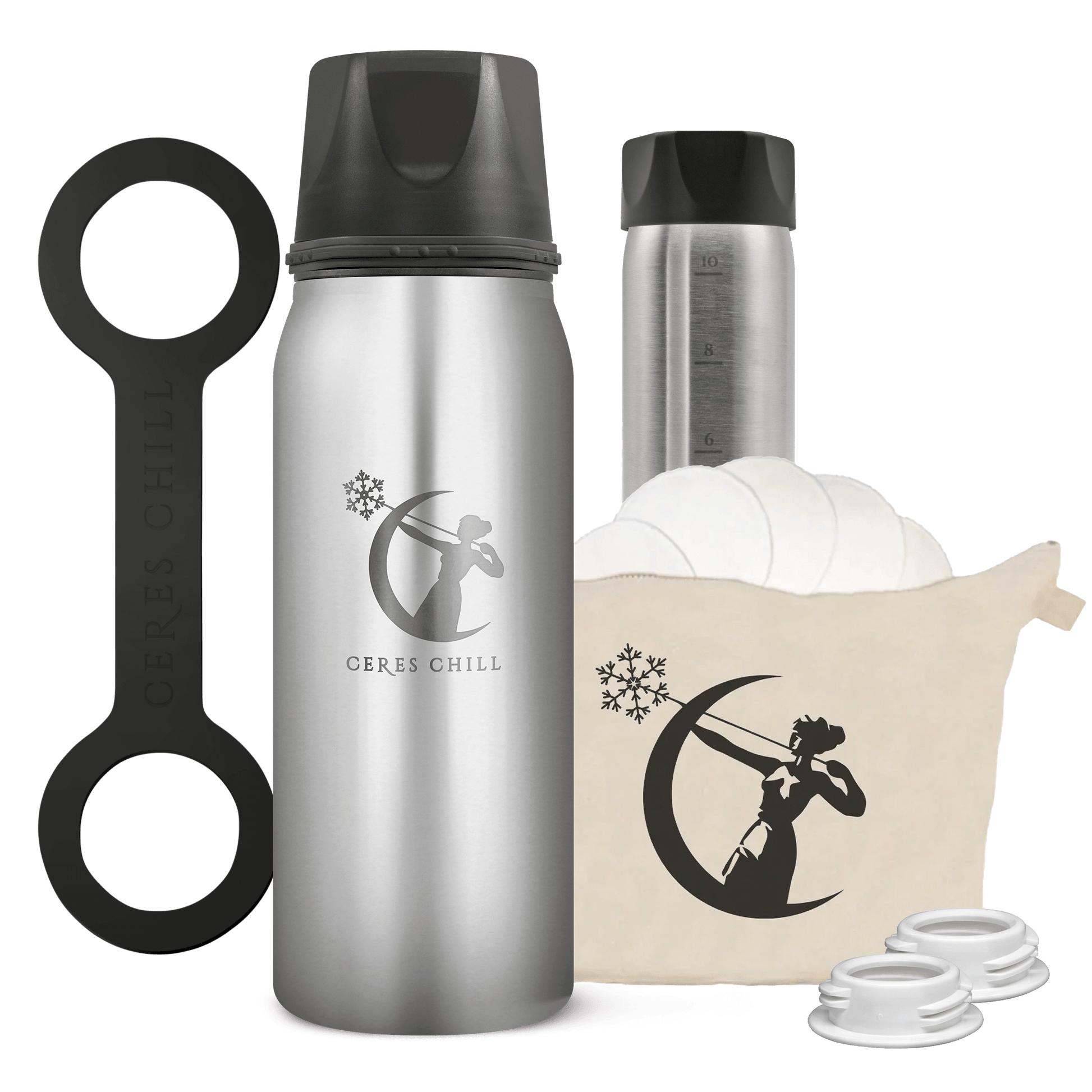 breast milk cooler and breastmilk storage containers in Steel