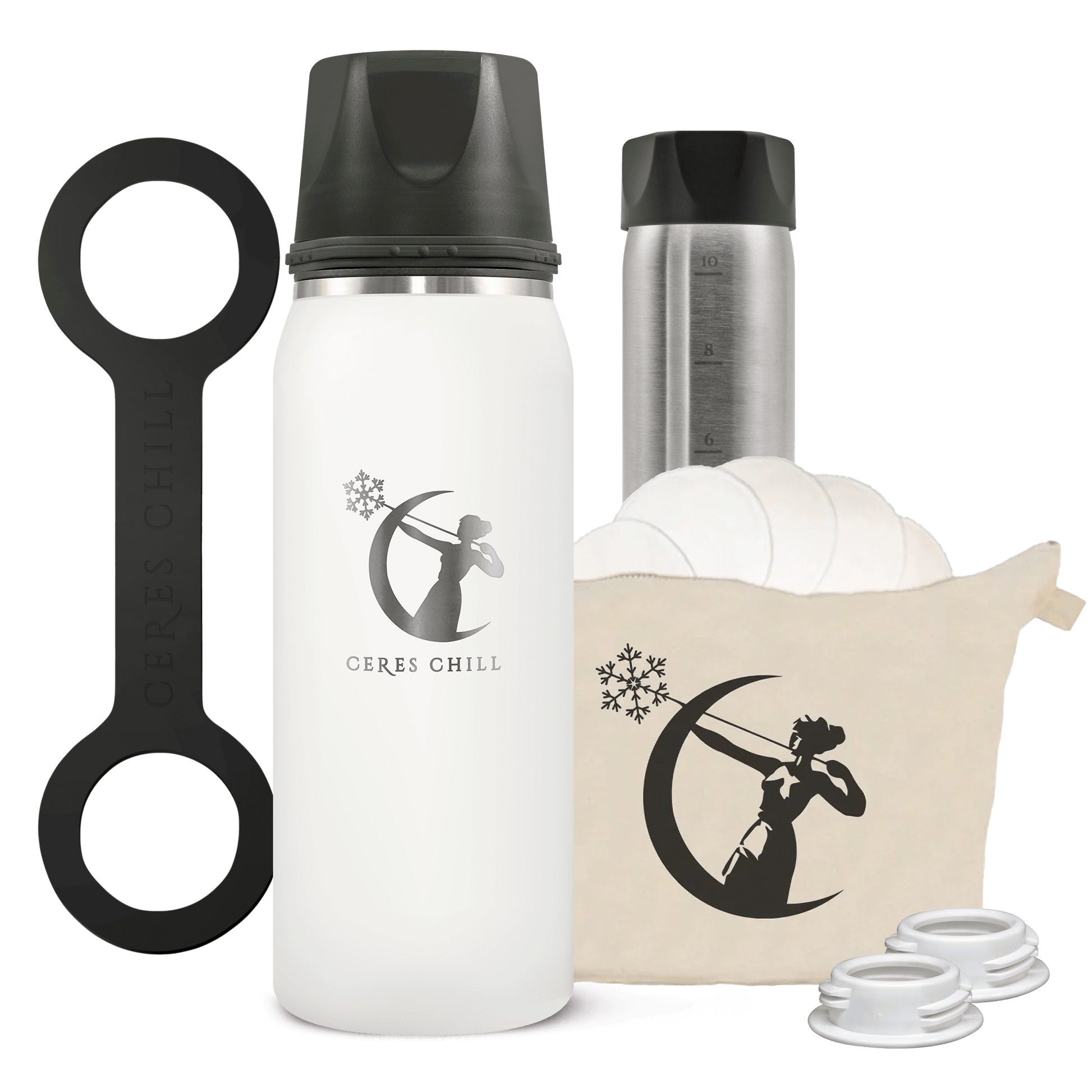 breast milk cooler and breastmilk storage containers in white