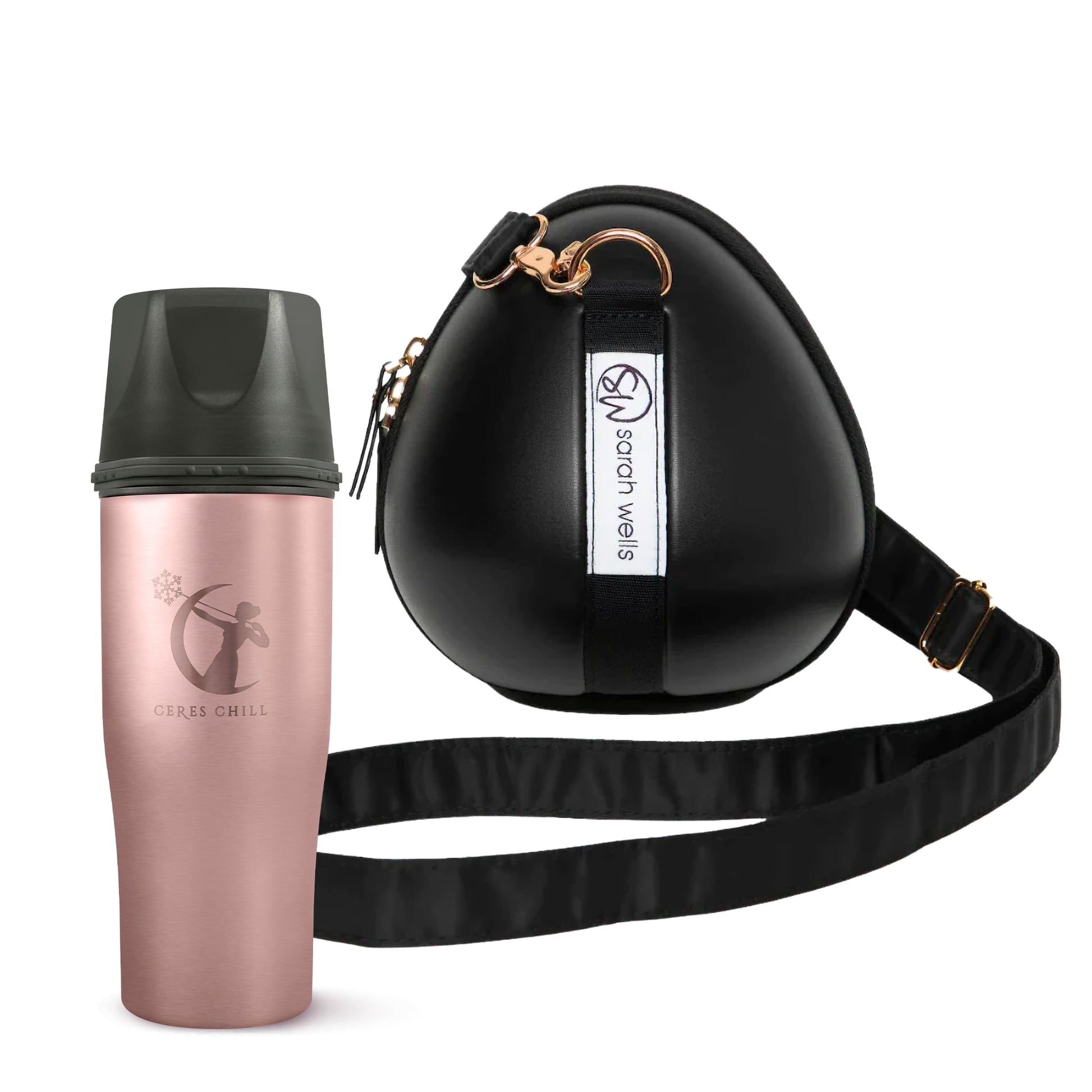Milkwear Pump Bag - Sarah Wells x Ceres Chill, breast milk storage bag and breast milk cooler travel solution in Rose.