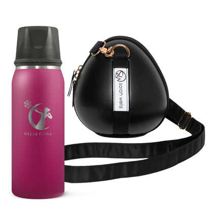 Milkwear Pump Bag - Sarah Wells x Ceres Chill, breast milk storage bag and breast milk cooler travel solution in Plum.