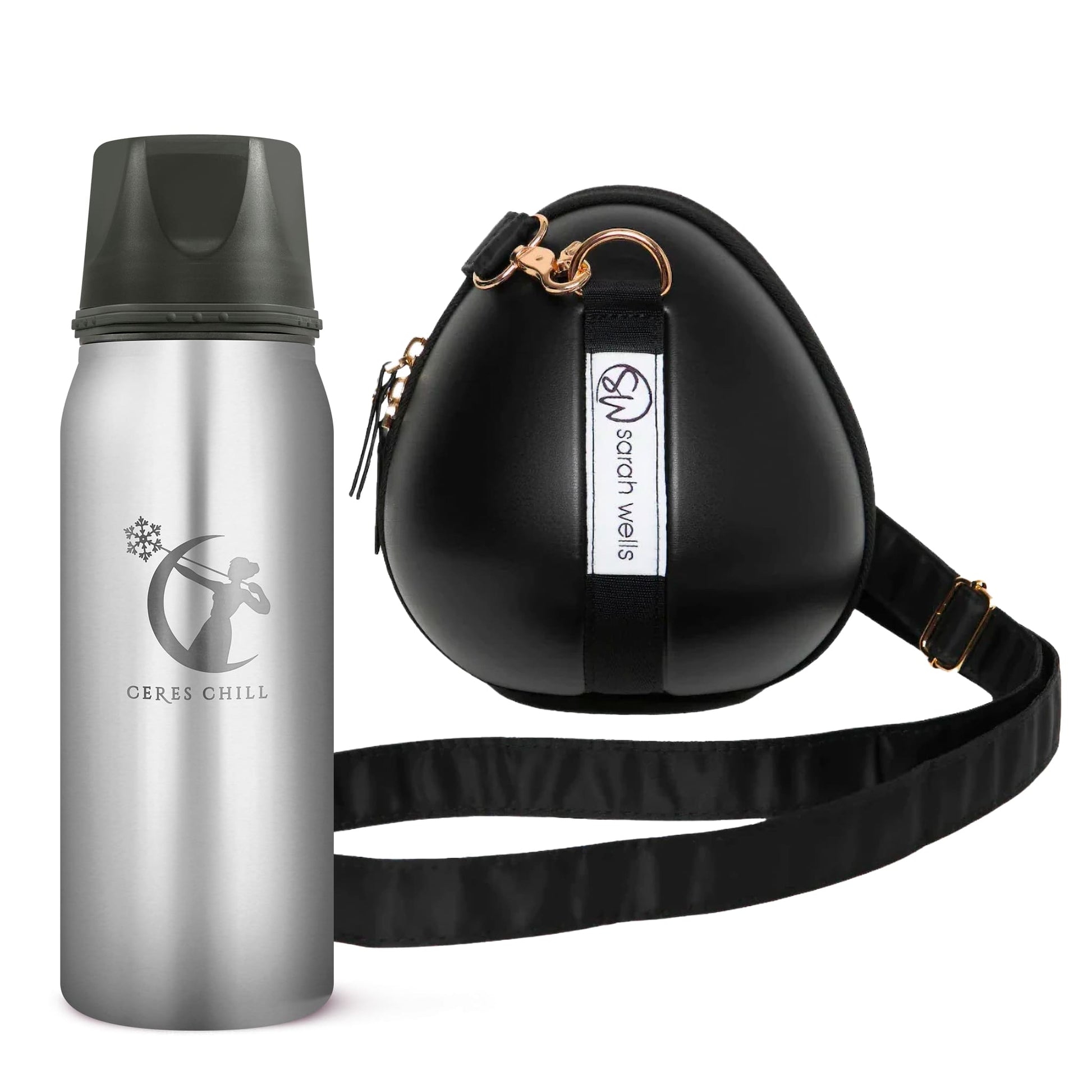 Milkwear Pump Bag - Sarah Wells x Ceres Chill, a stylish and versatile breast milk storage bag and breast milk cooler travel solution in Steel.