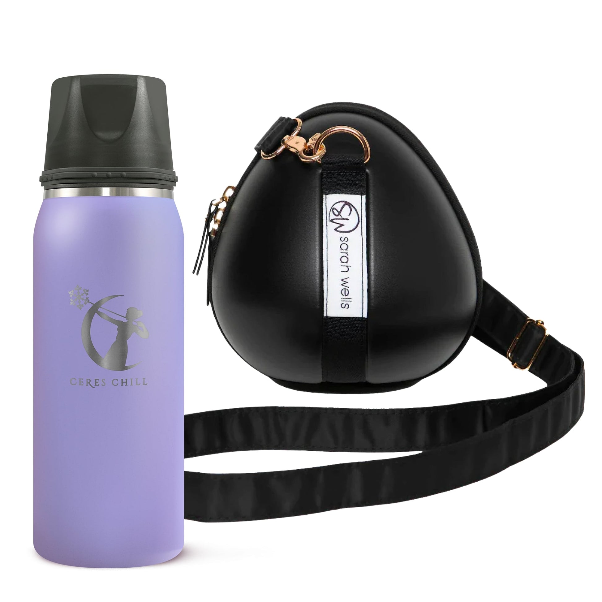 Milkwear Pump Bag - Sarah Wells x Ceres Chill, a stylish and versatile breast milk storage bag and breast milk cooler travel solution in Violet.
