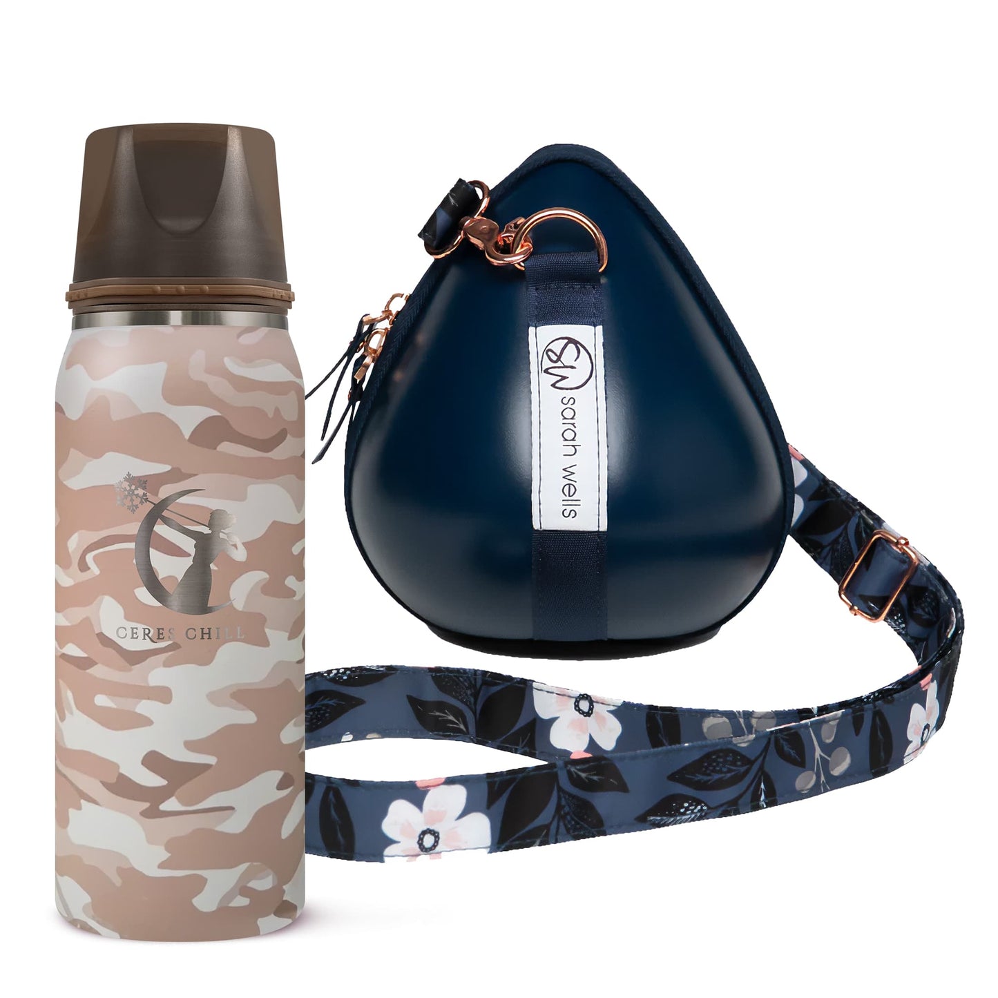 Milkwear® Pump Bag- Sarah Wells x Ceres Chill (Navy/Floral)