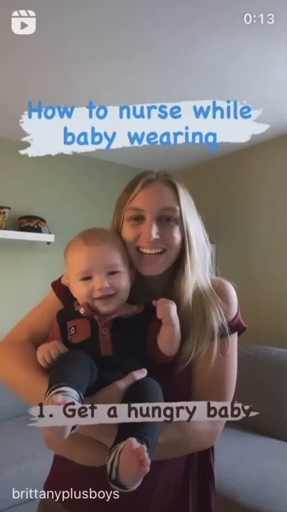 Baby K'tan Baby Carrier | Breastfeeding-Friendly | Heather Grey