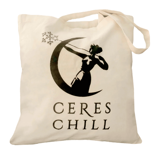 A stylish Ceres Chill tote bag, designed for convenient and safe breast milk cooler storage while adhering to breast milk storage CDC recommendations.